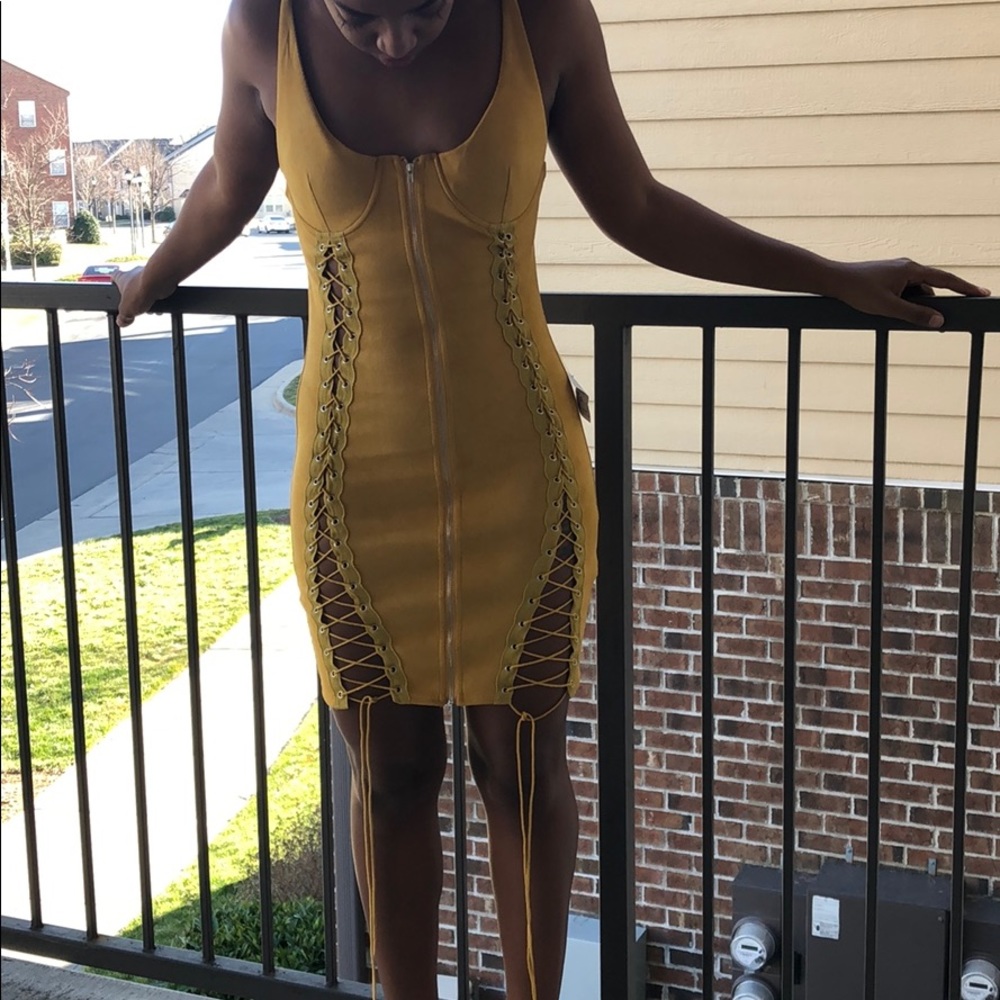 Women’s mustard dress